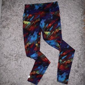Rainbow Athleta workout leggings
